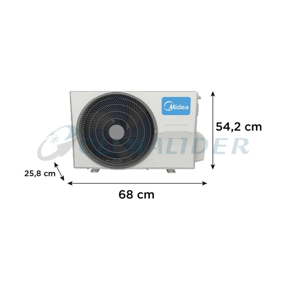 Aire Acondicionado Split Muro Inverter Midea Xtra Gas R-32