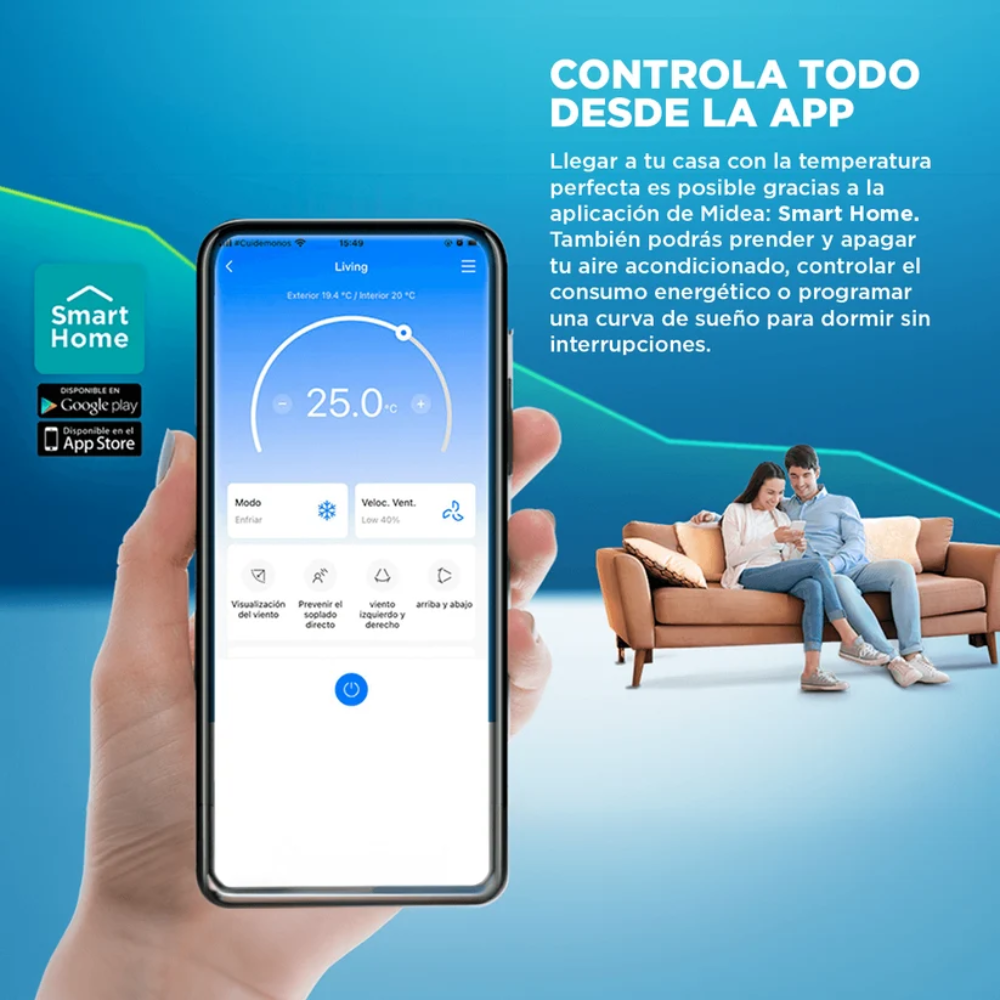 Aire Acondicionado Split Muro Inverter Midea Xtreme Dura