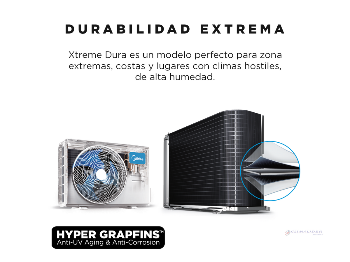 Aire Acondicionado Split Muro Inverter Midea Xtreme Dura