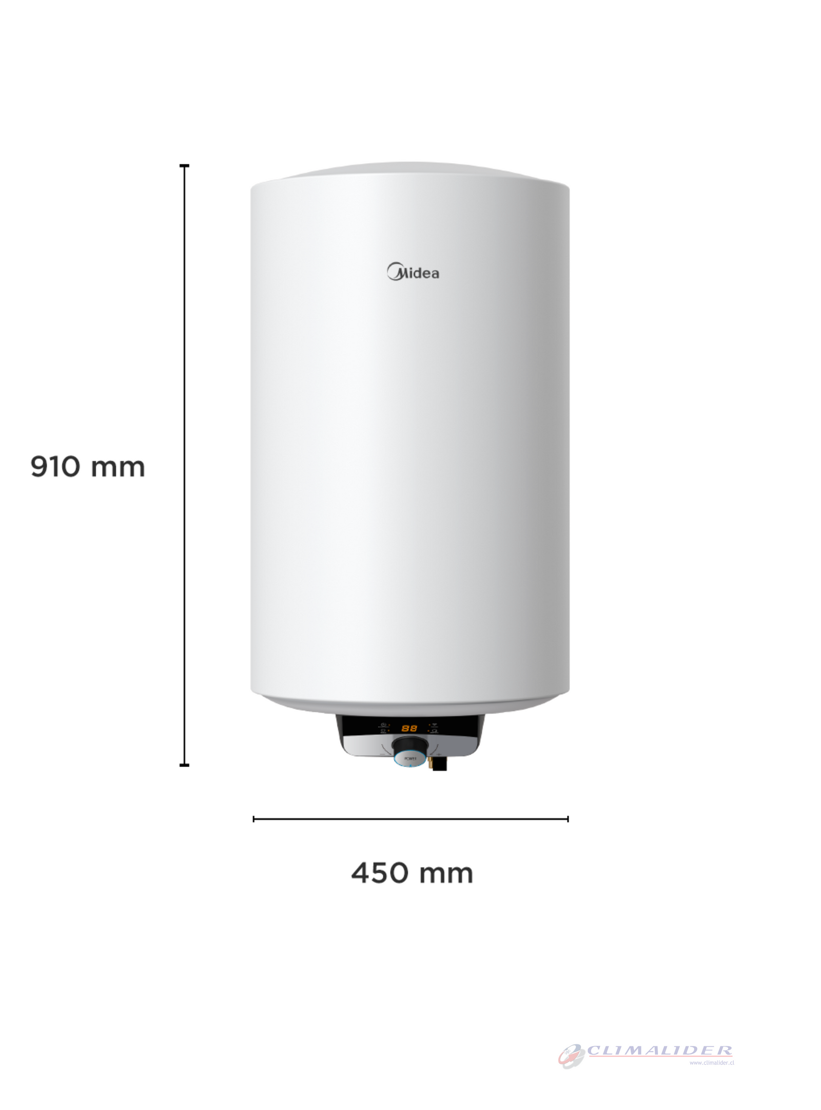 Termo Eléctrico Midea 100 Litros 1500W