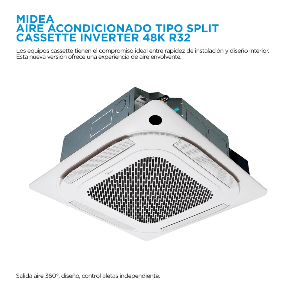 Split Cassette  Midea 48.000 btu Inverter
