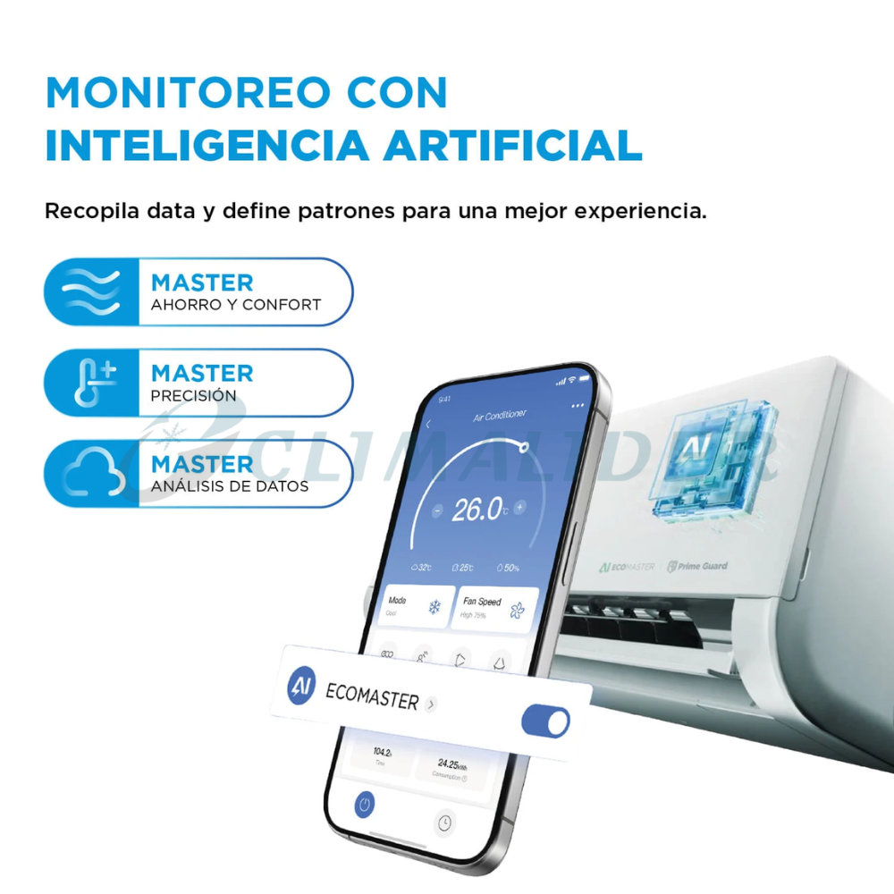 Aire Acondicionado Split Inverter EcoMaster + Wifi