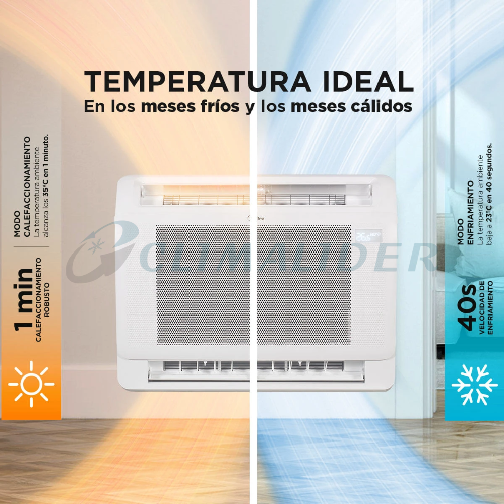 Aire Acondicionado Midea Xtreme Heat Consola Inverter