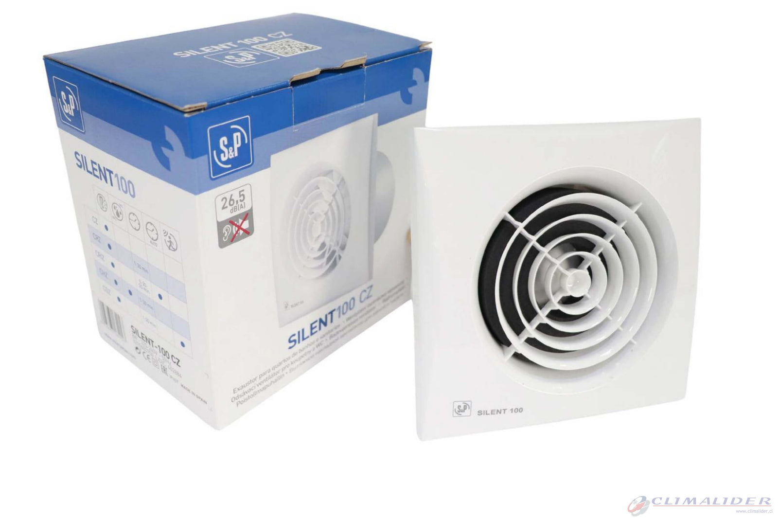 EXTRACTOR BAÑO SILENT 100 CZ