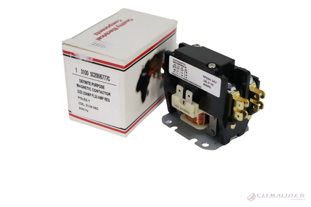 CONTACTOR 20A 24V 1P