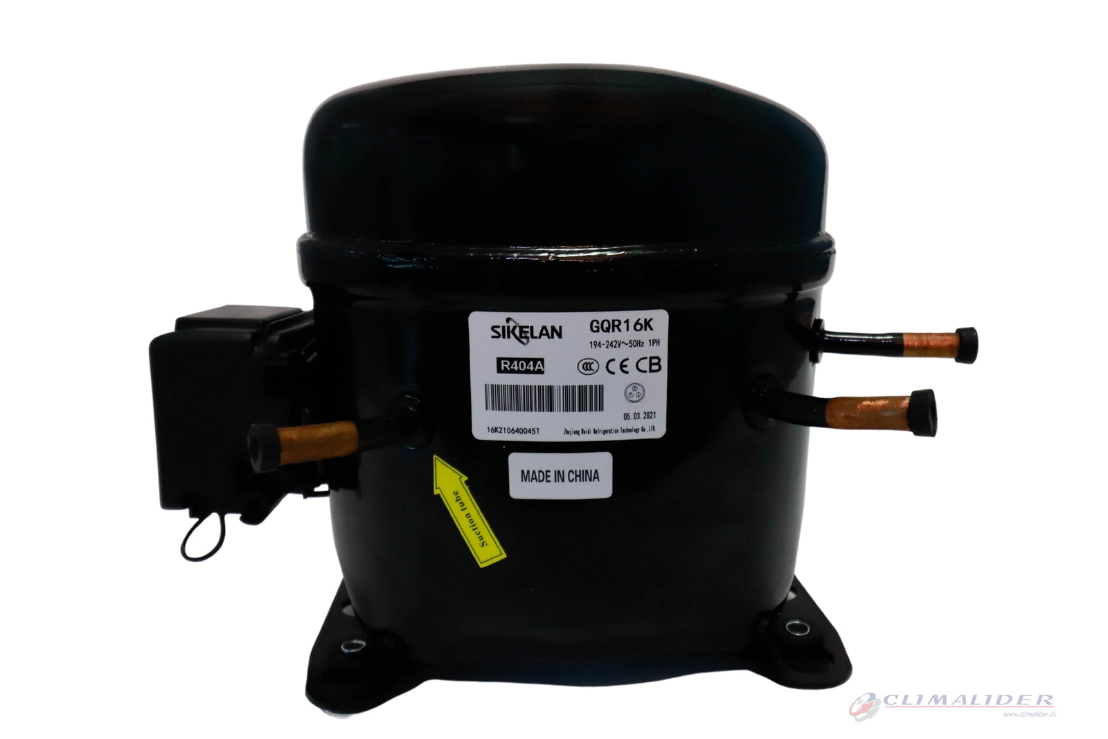 COMPRESOR SIKELAN MD-GQR16K 4/5HP  R-404A BAJA TEMP.