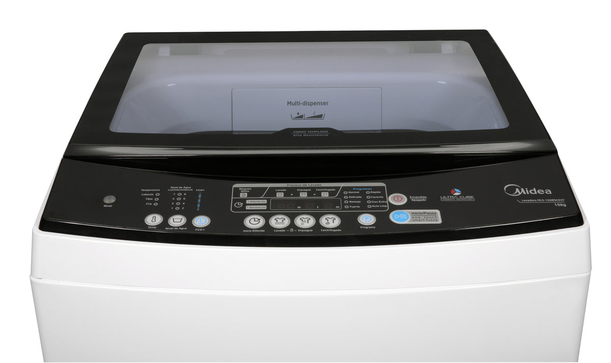 Lavadora Midea Carga Superior 16kg Automática ULTRA CUBE 3G MLS-160GSC03T